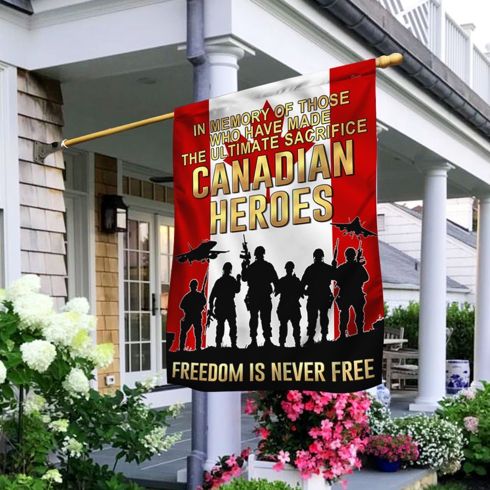 Canadian Veteran Flag Freedom Is Never Free LHA1800F