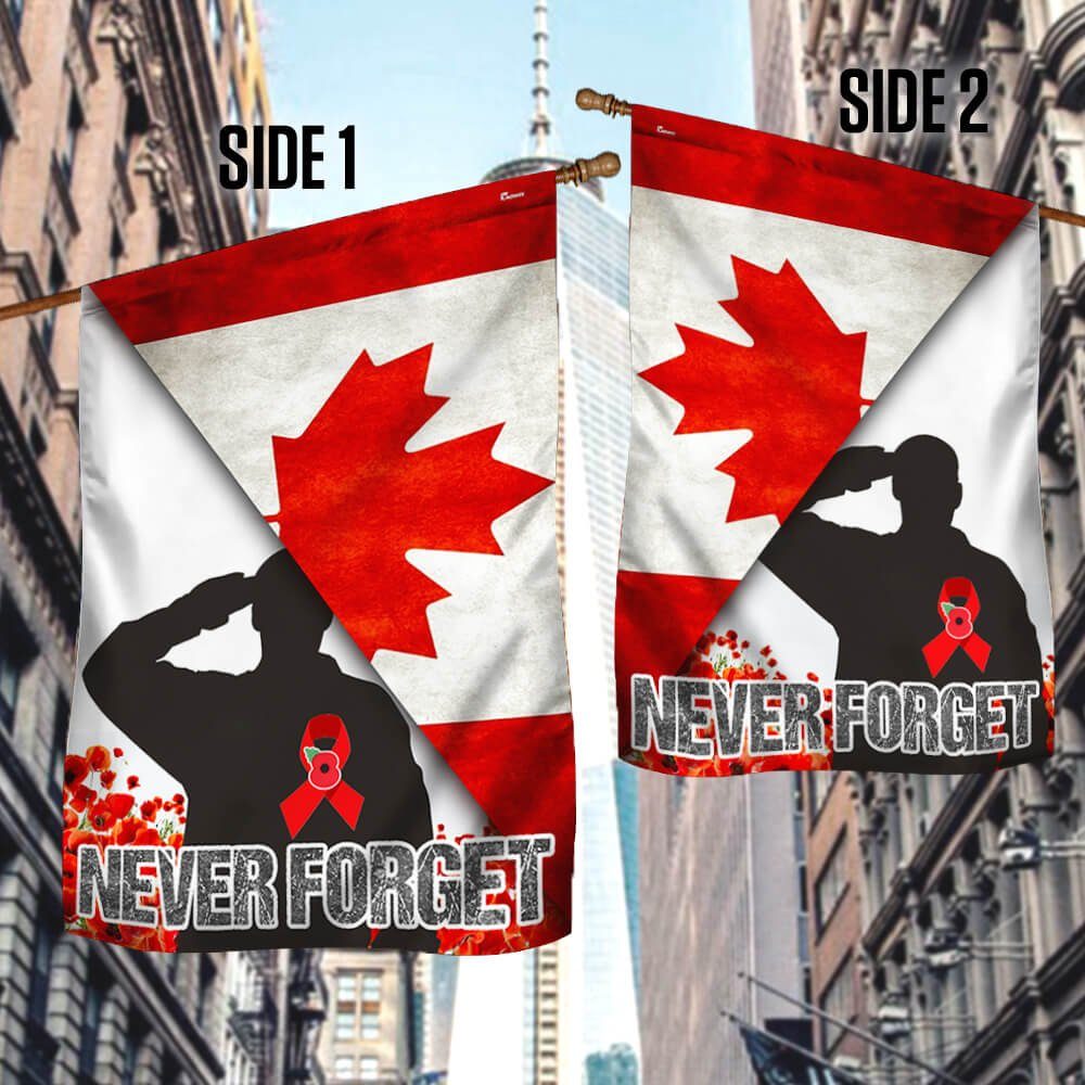 Canadian Veteran Flag Never Forget TTV357F
