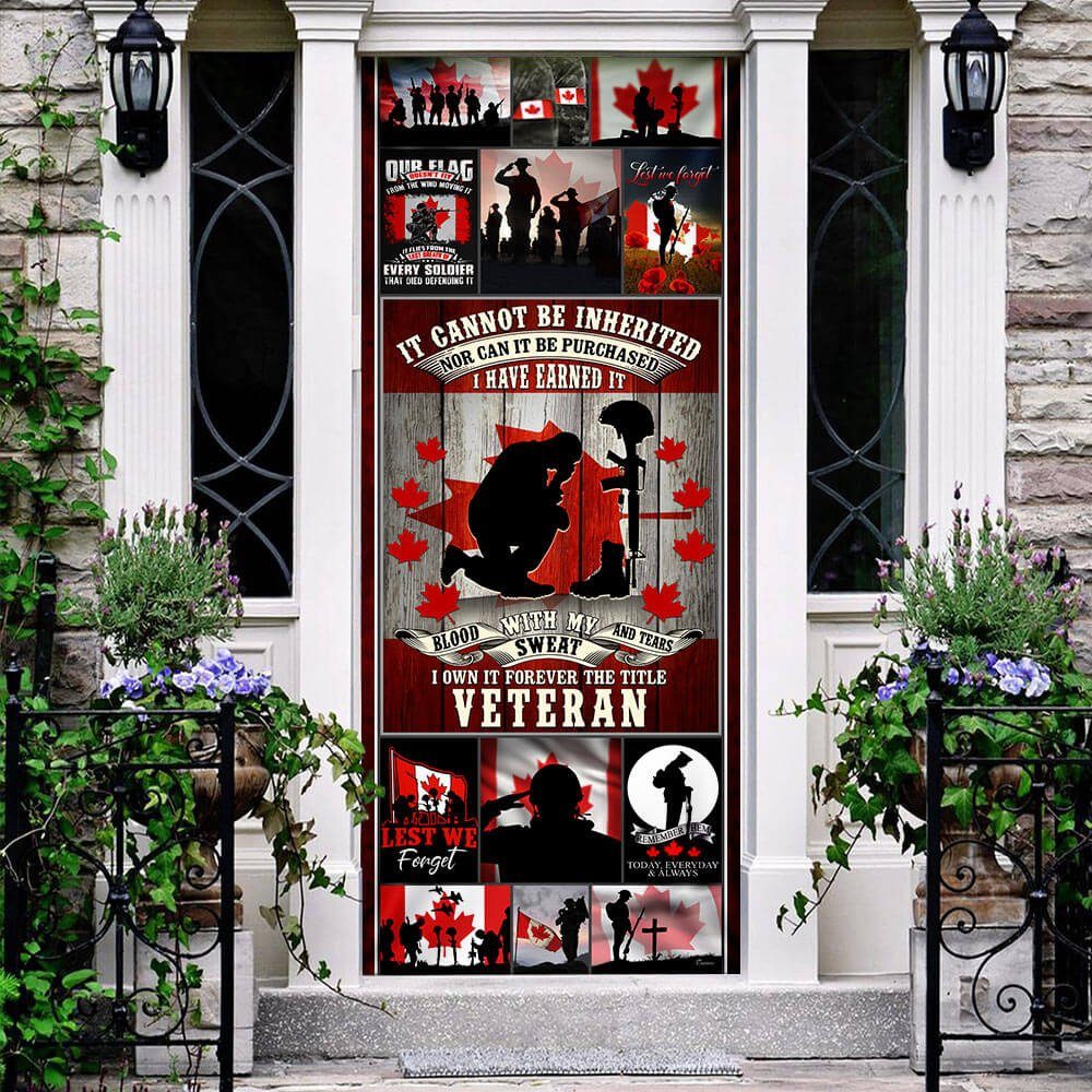 Canadian Veteran Remembrance Day Door Cover THB3591D