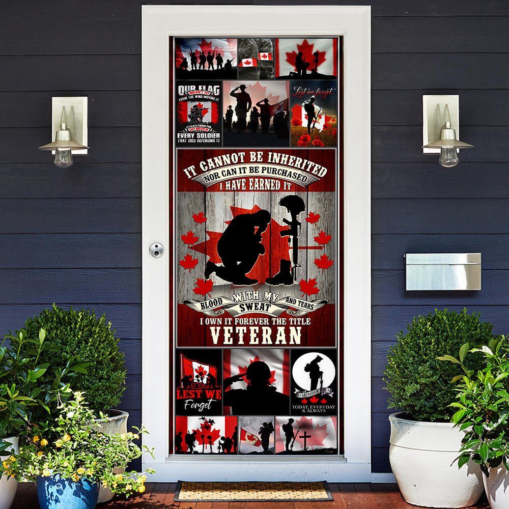 Canadian Veteran Remembrance Day Door Cover THB3591D