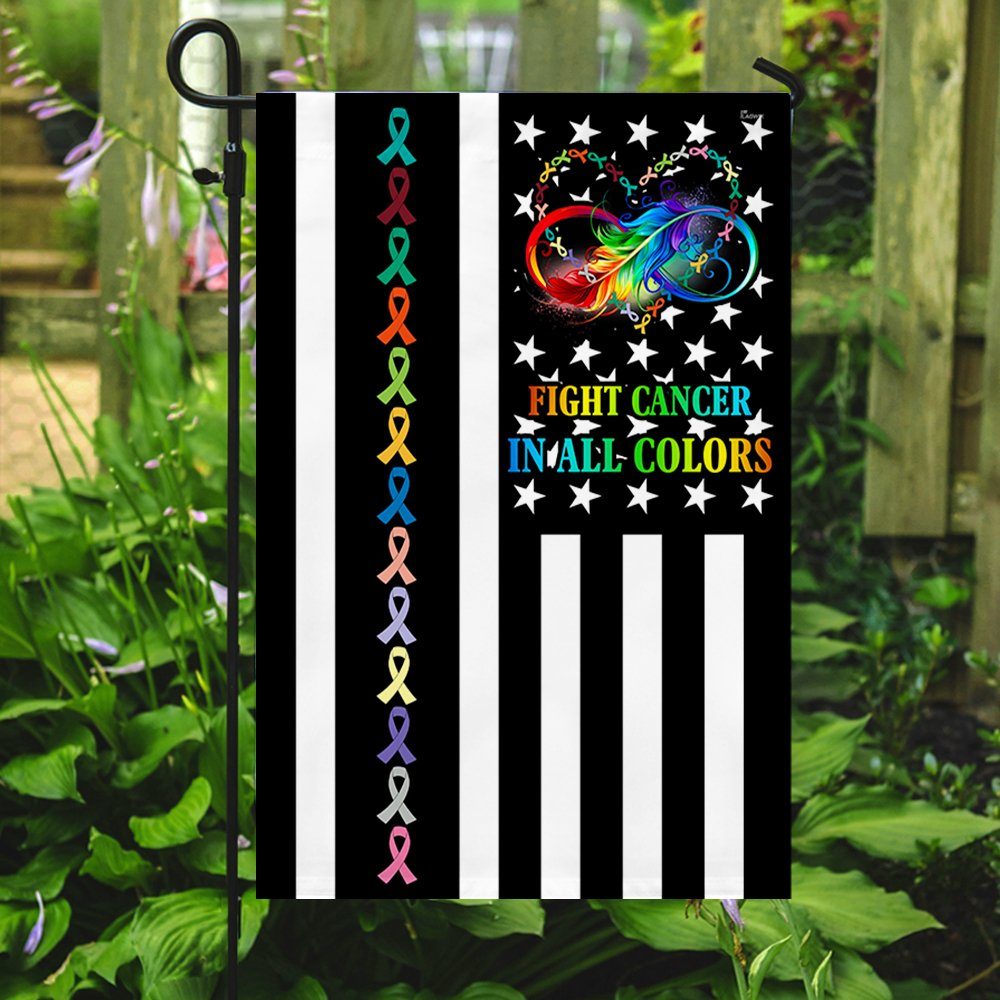 Cancer Awareness Flag Fight Cancer In All Colors Flag TRV1931F
