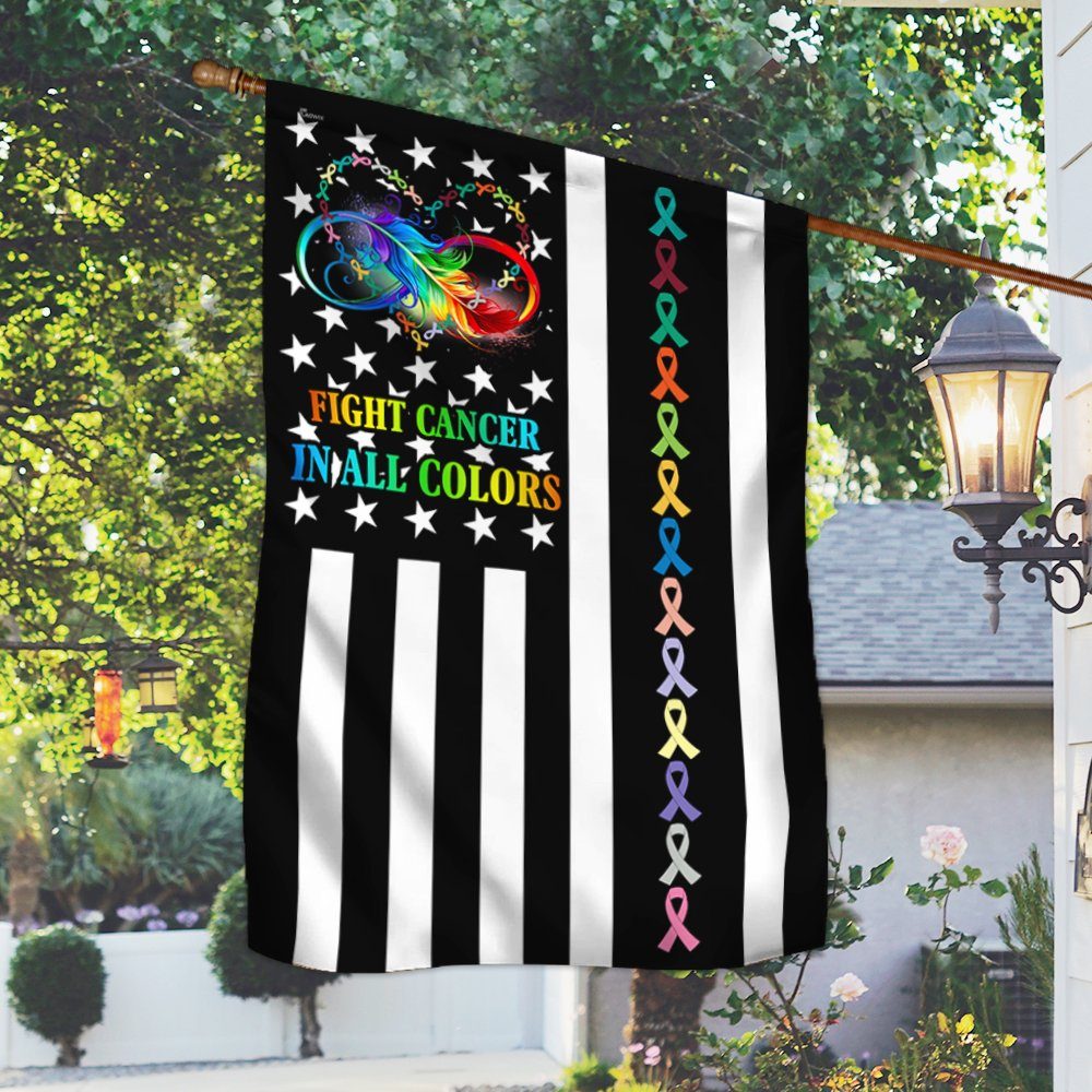 Cancer Awareness Flag Fight Cancer In All Colors Flag TRV1931F