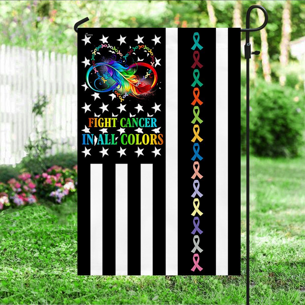 Cancer Awareness Flag Fight Cancer In All Colors Flag TRV1931F