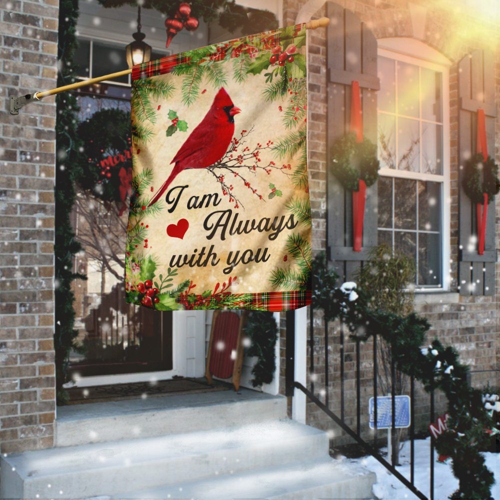 Cardinal. I Am Always With You Flag