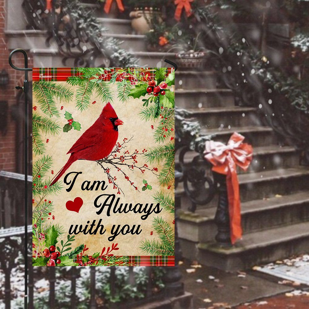 Cardinal. I Am Always With You Flag