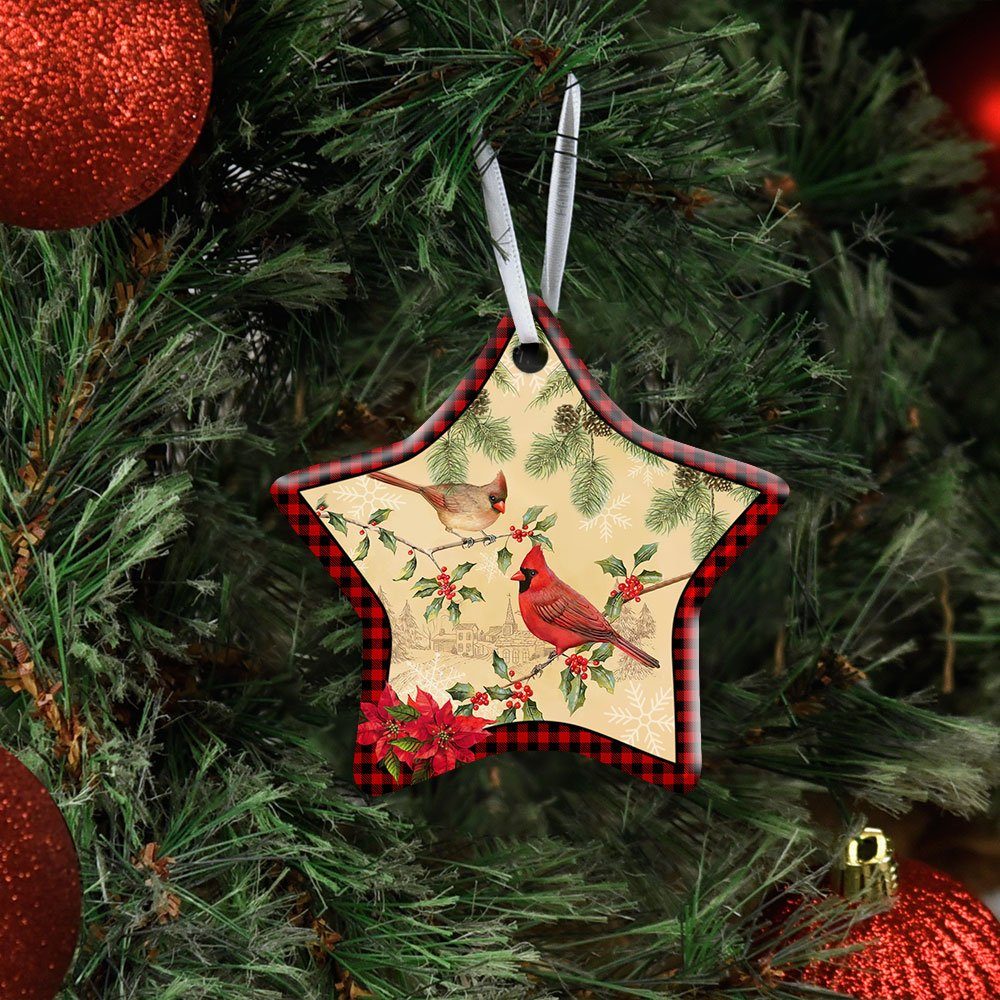 Cardinal Ceramic Ornament
