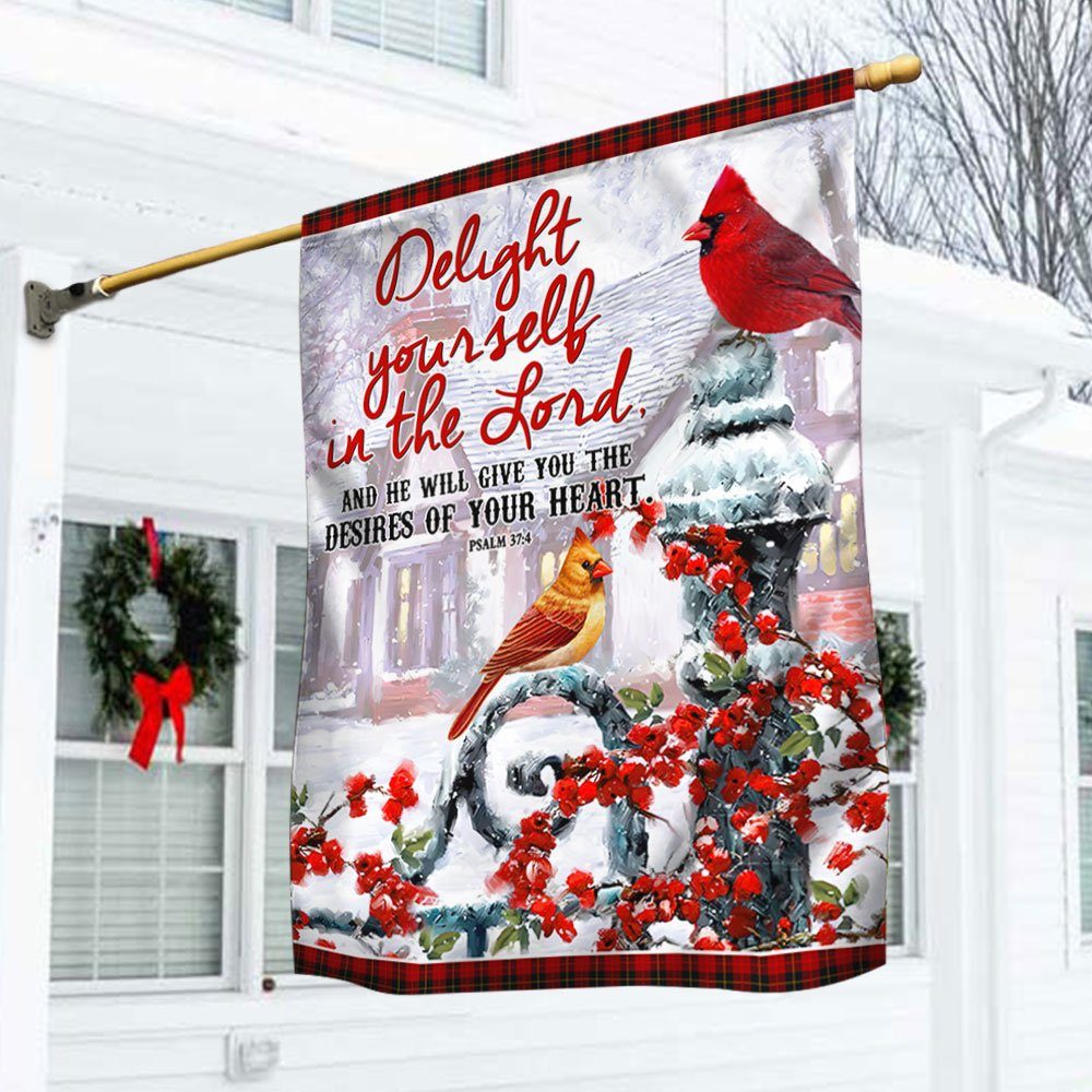 Cardinal Flag Delight Yourself In The Lord LHA1819F