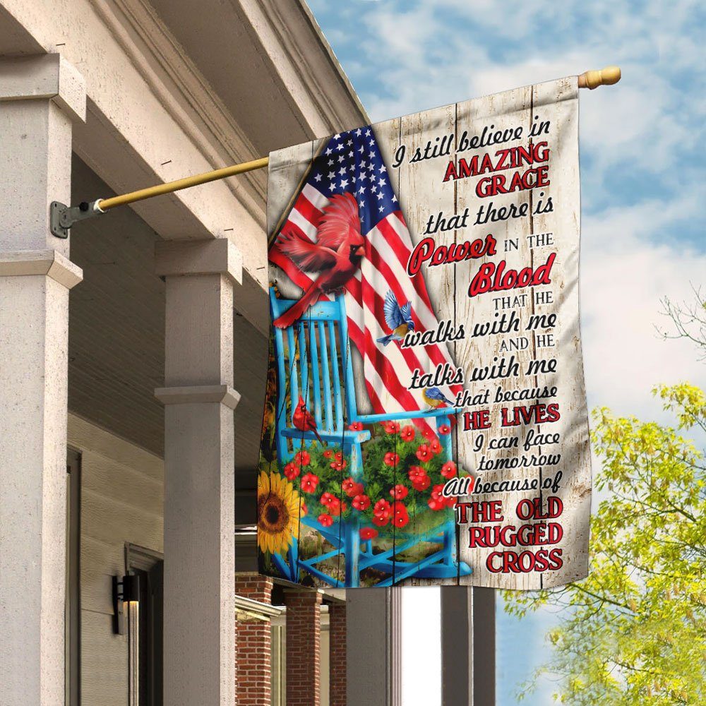 Cardinal I Still Believe In Amazing Grace Flag