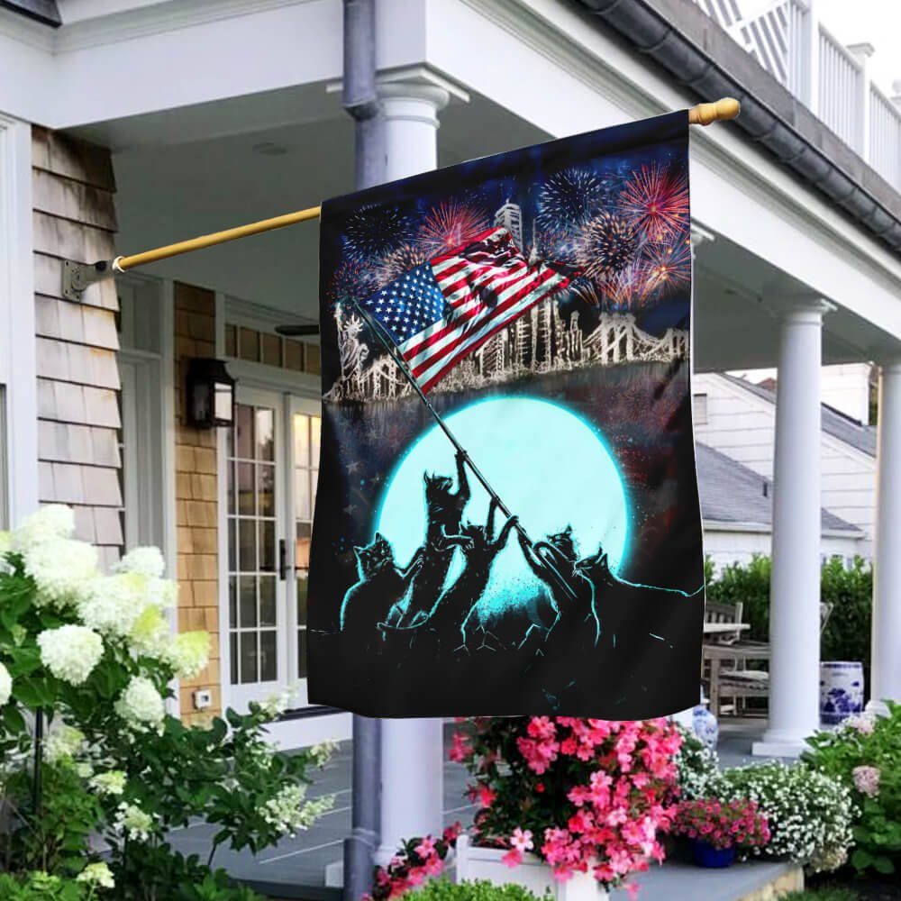 Cat - Celebrate Freedom Flag