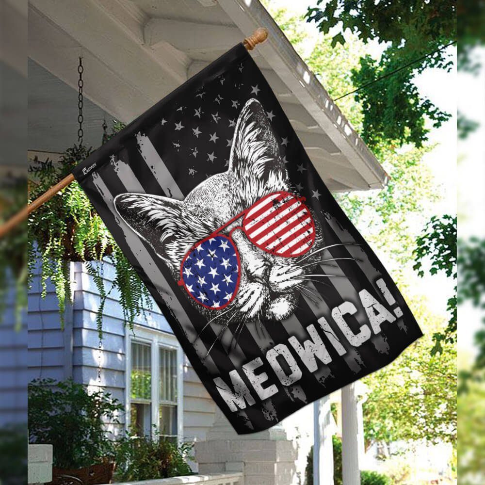 Cat American US Flag Cat American US Flag