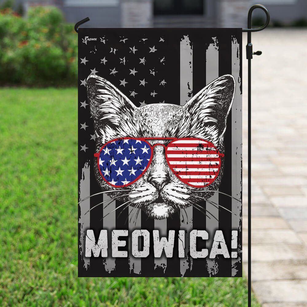 Cat American US Flag Cat American US Flag