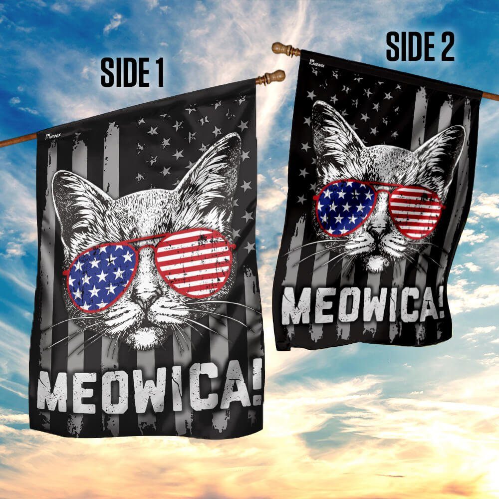 Cat American US Flag Cat American US Flag