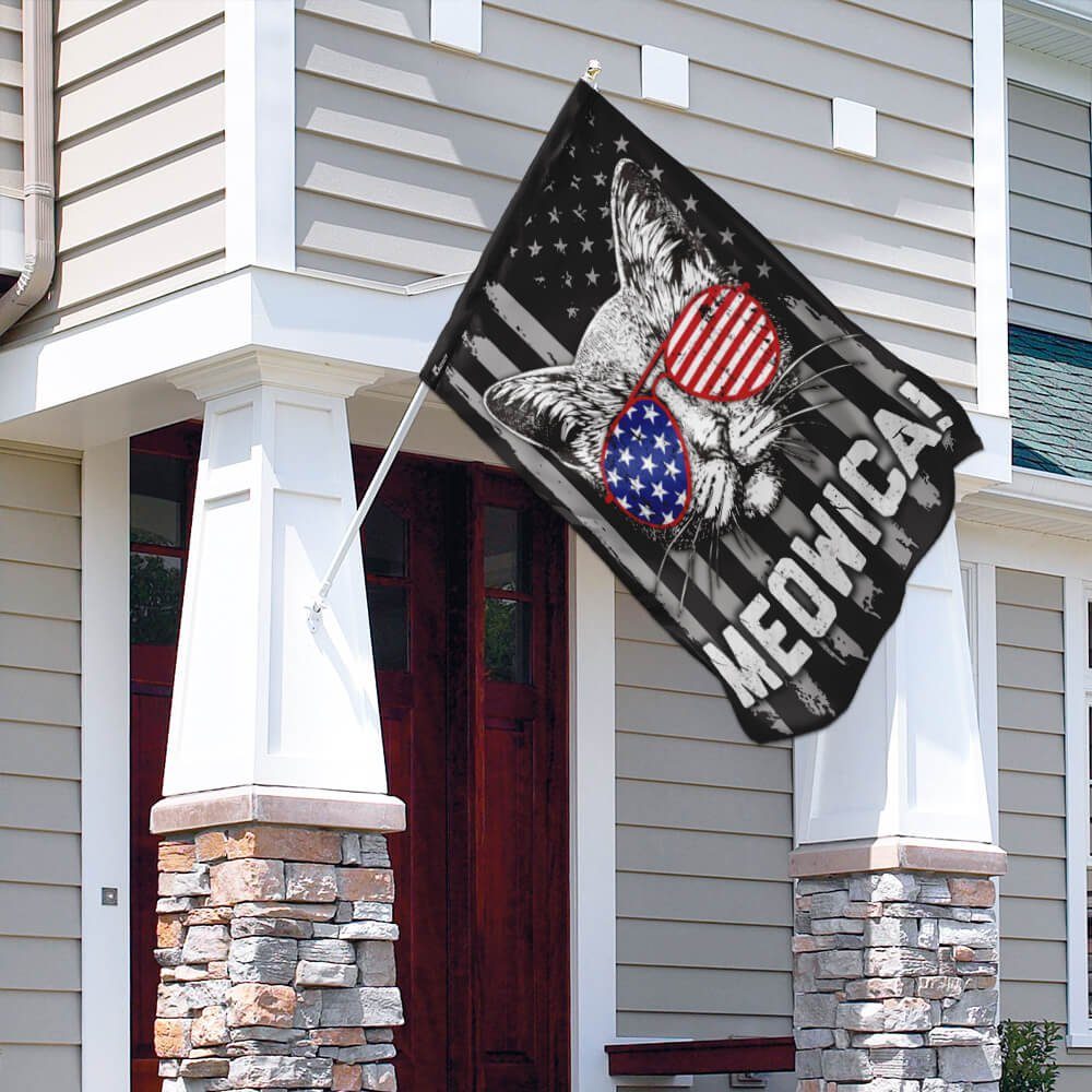 Cat American US Flag Cat American US Flag