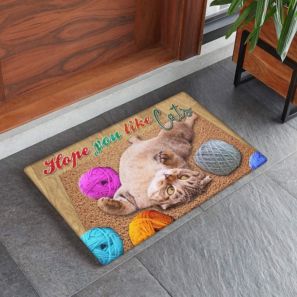 Cat Doormat Lay Out NTT421DM