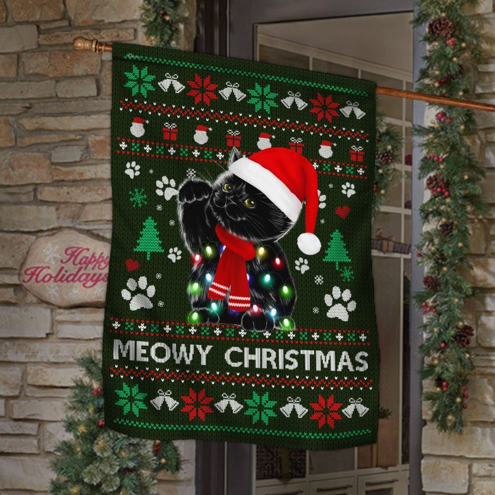 Cat Flag Meowy Christmas DDH2950F