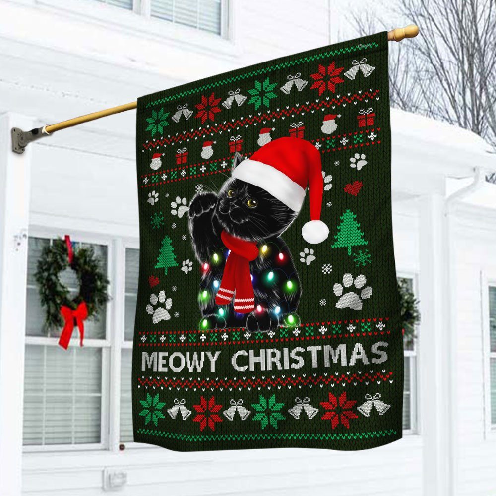 Cat Flag Meowy Christmas DDH2950F