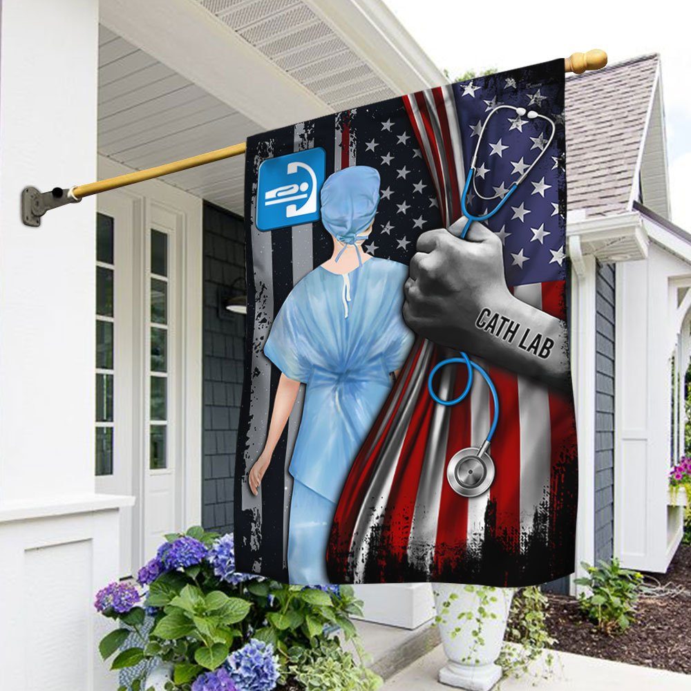 Cath Lab American Flag LHA1805F