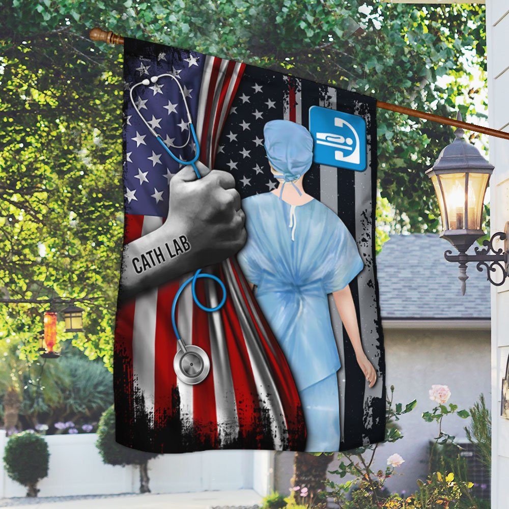 Cath Lab American Flag LHA1805F