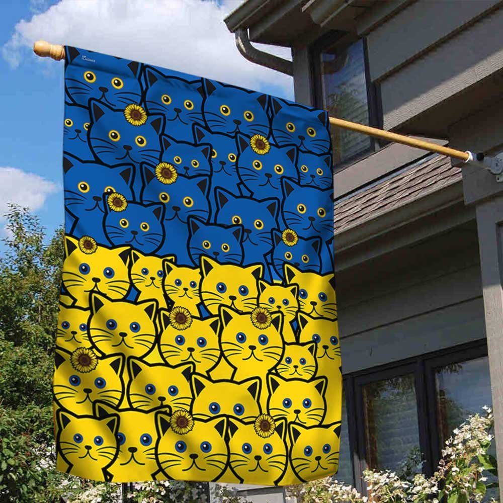 Cats Sunflower Ukraine Flag Stand With Ukraine DBD3448F