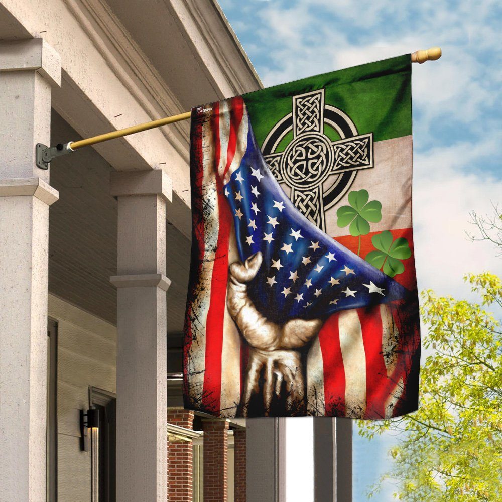 Celtic Cross Irish Flag
