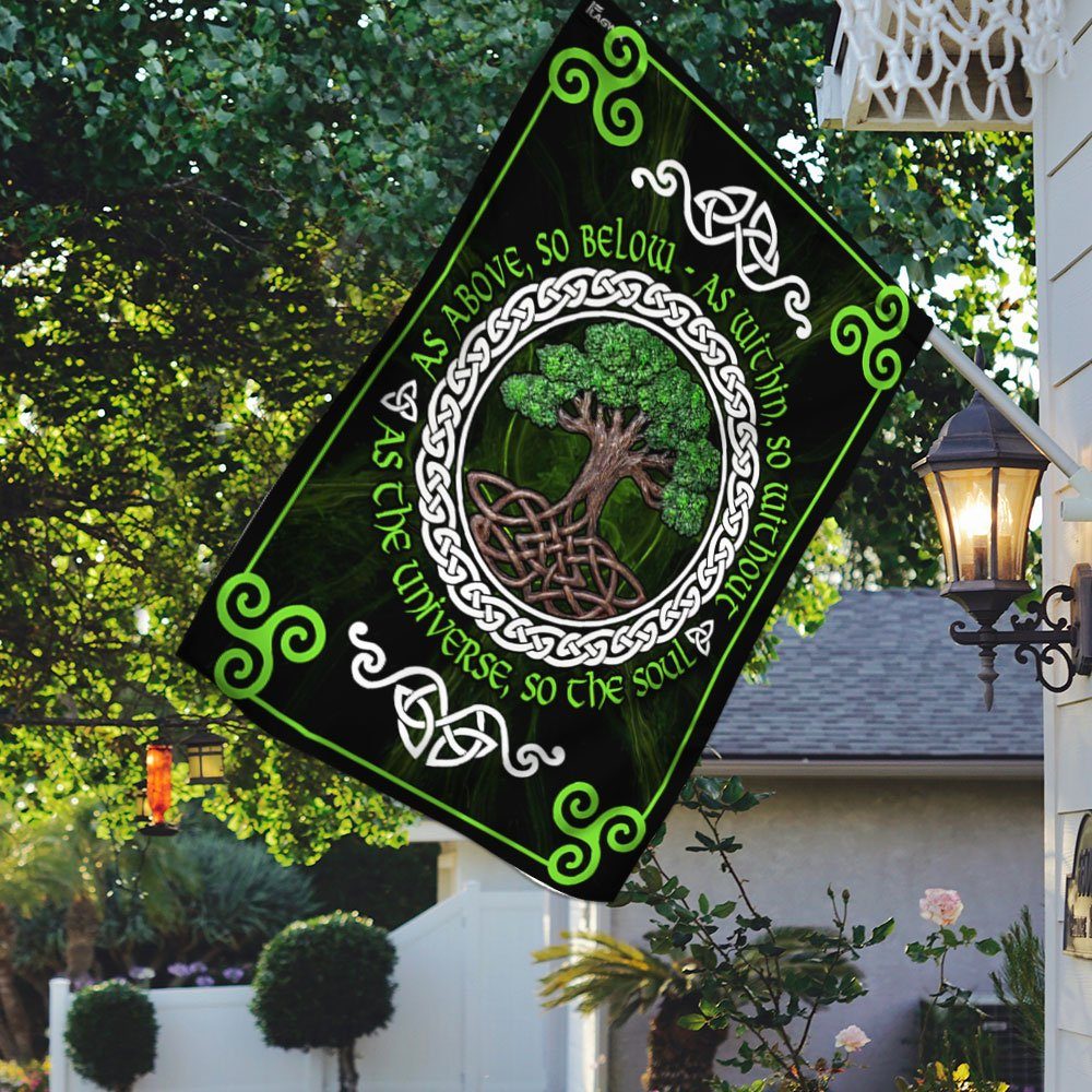 Celtic Flag Tree Of Life Flag TRN1264F
