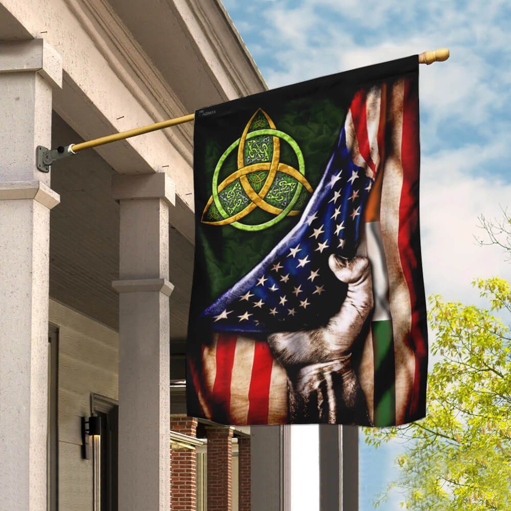 Celtic Trinity Irish American Flag THB2006F