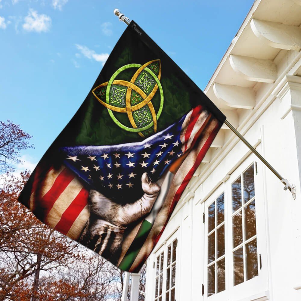 Celtic Trinity Irish American Flag THB2006F