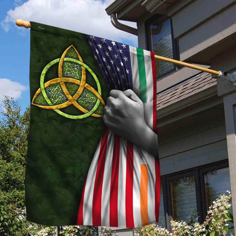 Celtic Trinity Irish American Flag THB3643F
