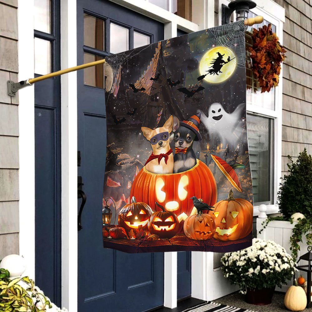 Chihuahua Flag Chihuahua Pumpkin Halloween LHA1757F