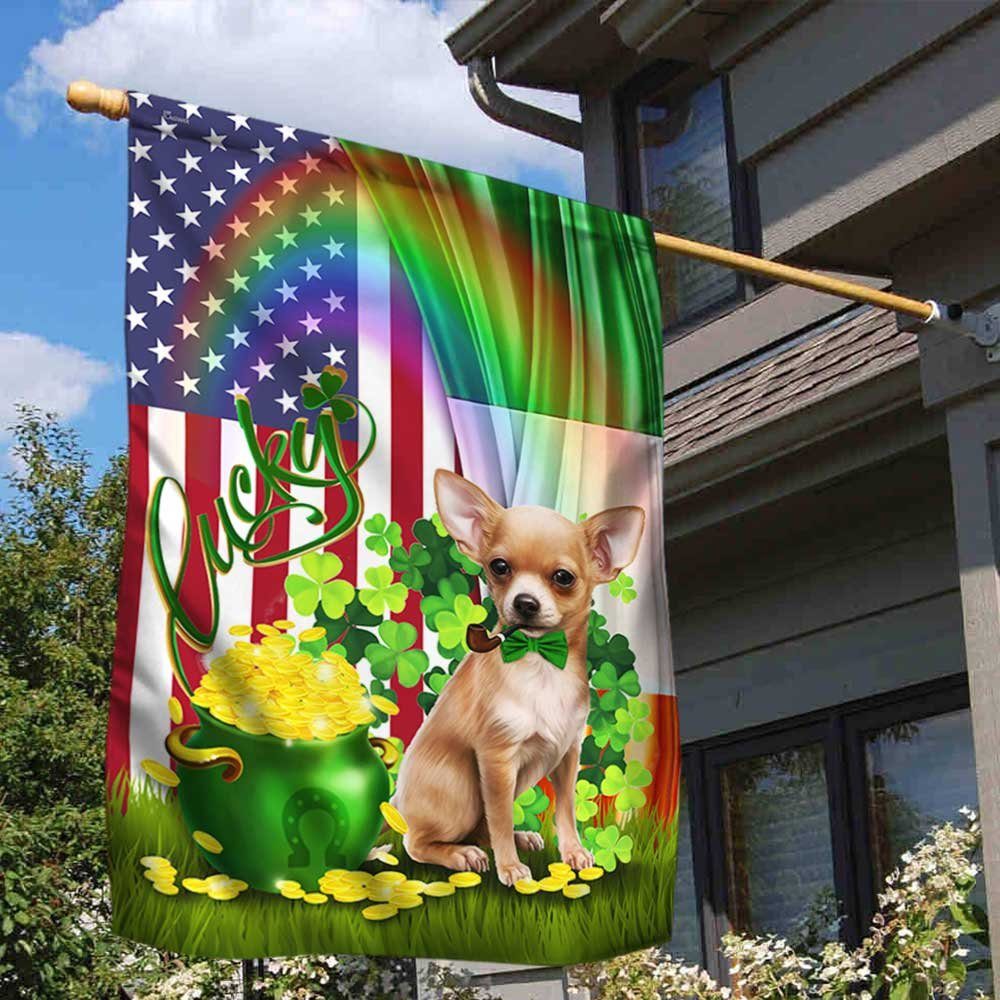 Chihuahua Flag Irish Lucky Dog DBD3132Fv1