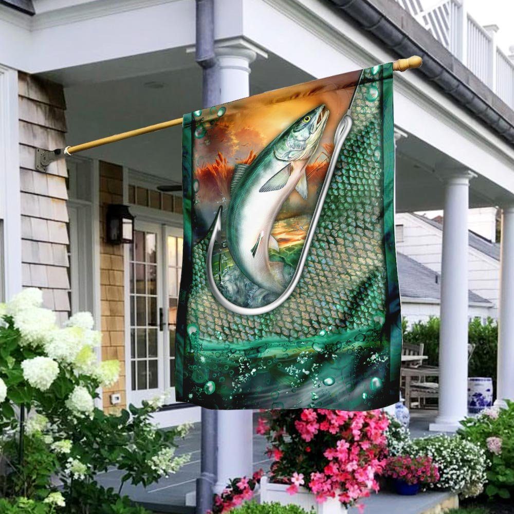 Chinook Salmon Fishing Flag