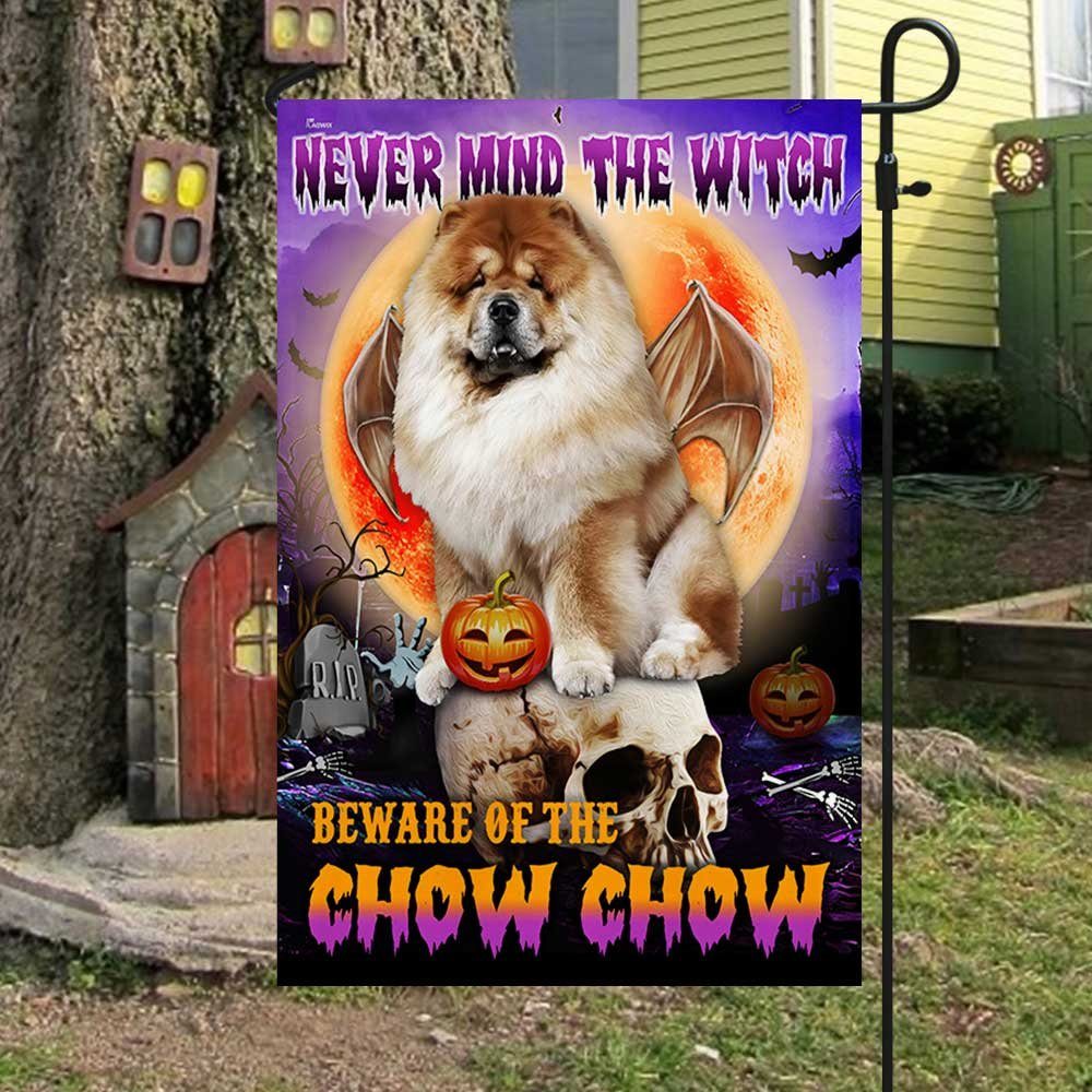 Chow Chow Halloween Flag Beware Of The Chow Chow DBD2796Fv15