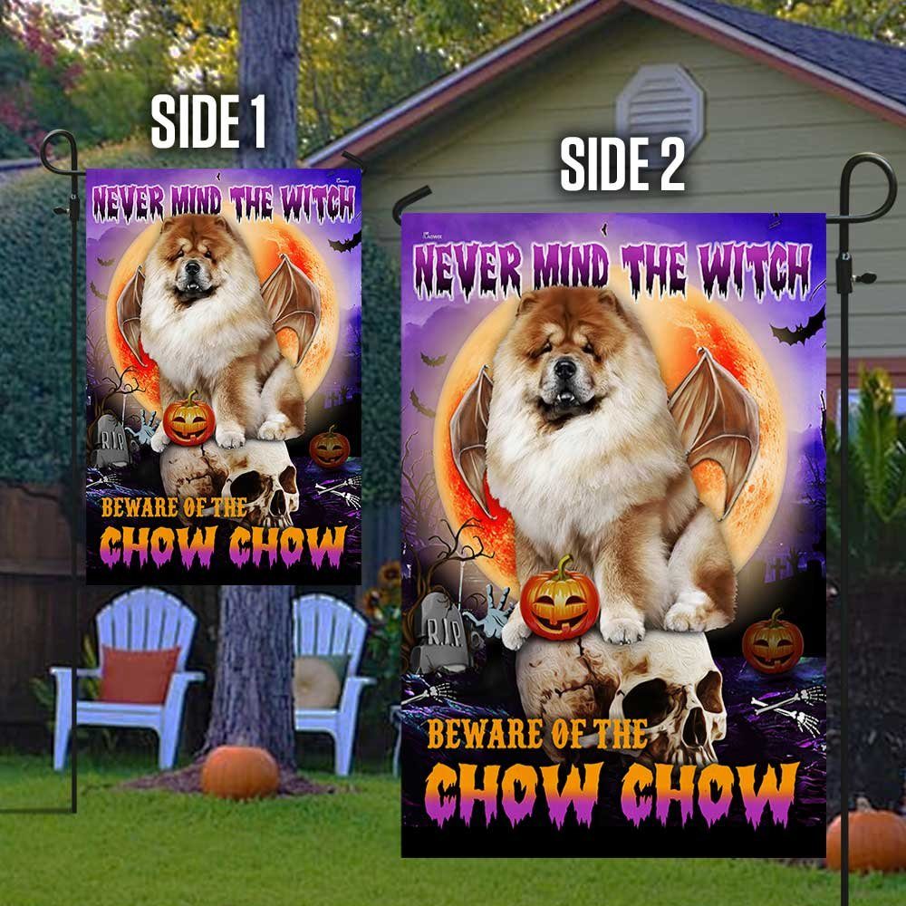 Chow Chow Halloween Flag Beware Of The Chow Chow DBD2796Fv15