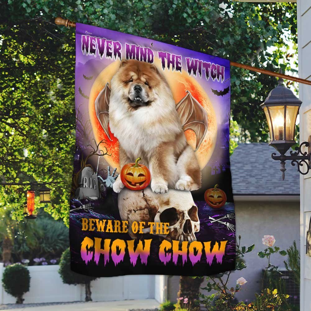 Chow Chow Halloween Flag Beware Of The Chow Chow DBD2796Fv15