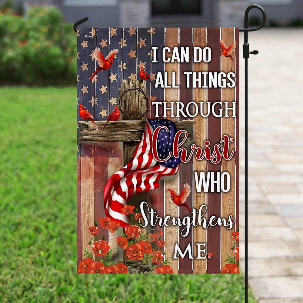 Christ Who Strengthens Me Flag