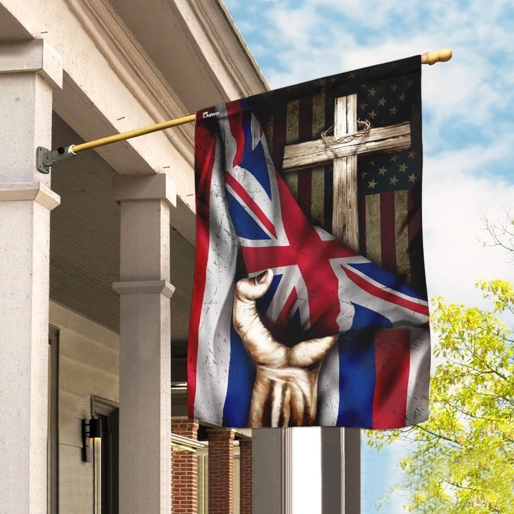 Christian Cross - Hawaii Flag