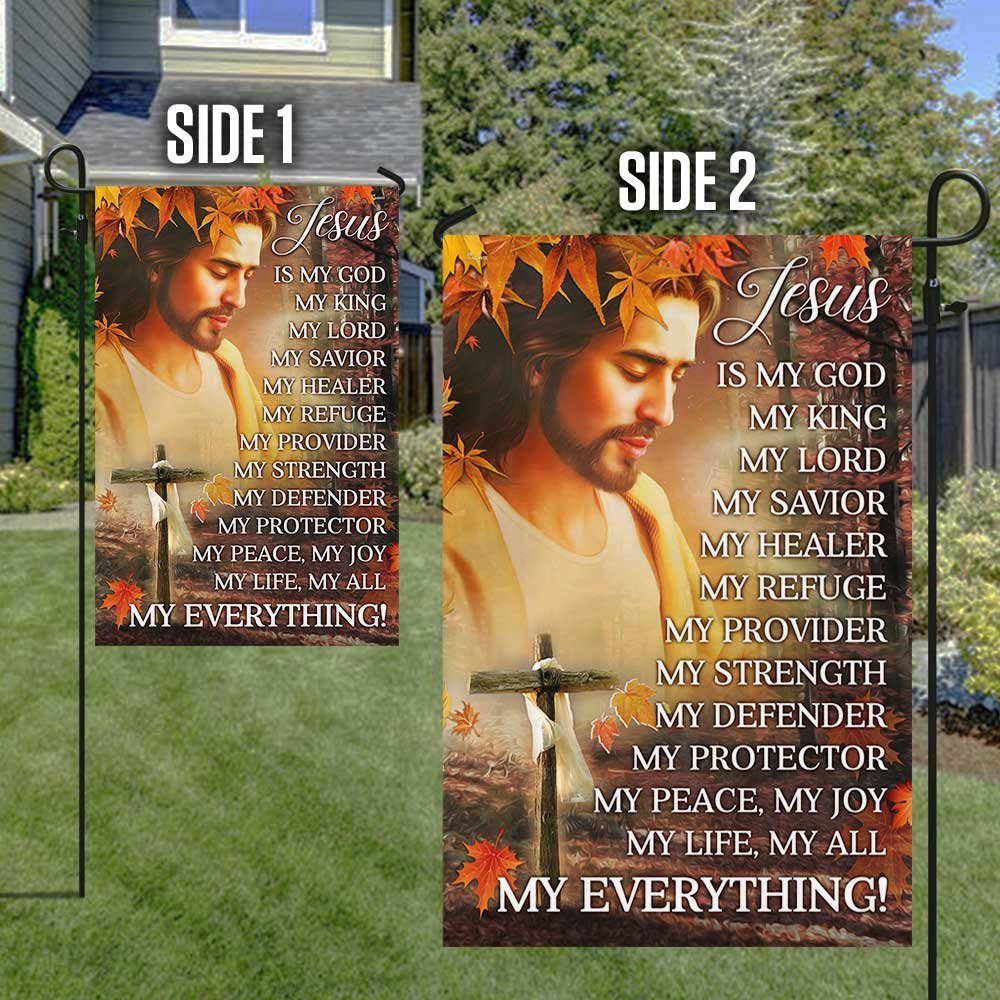 Christian Cross Flag Fall For Jesus He Never Leaves DBD2902F