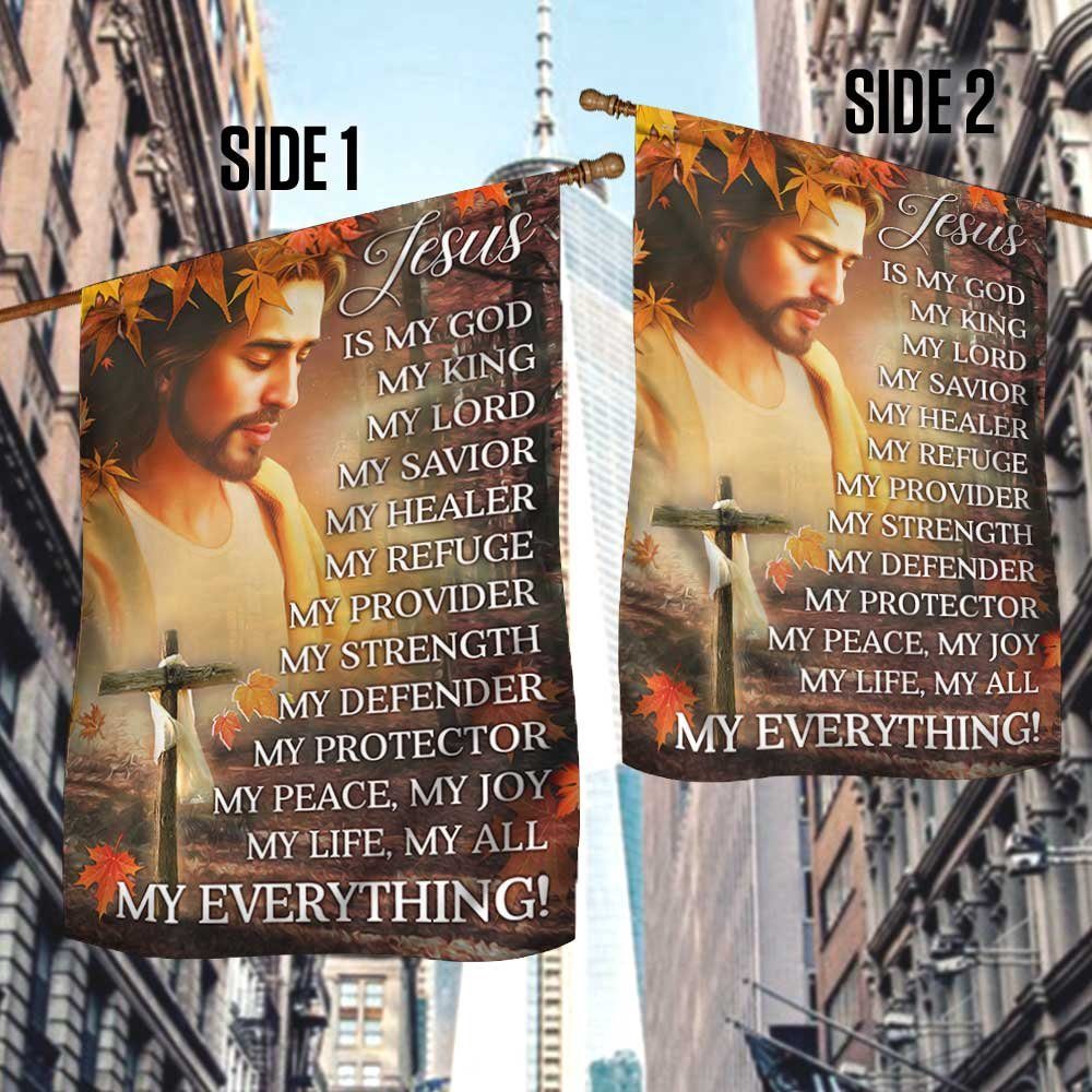 Christian Cross Flag Fall For Jesus He Never Leaves DBD2902F