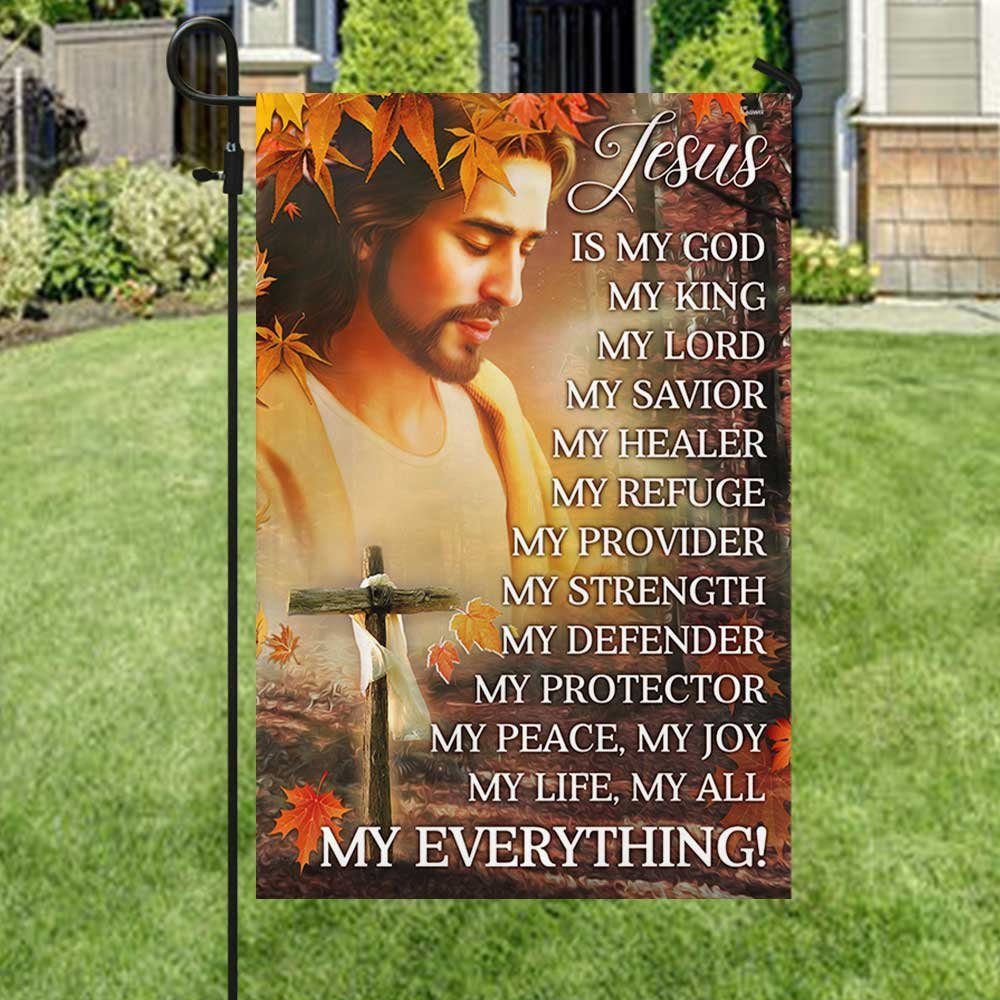 Christian Cross Flag Fall For Jesus He Never Leaves DBD2902F