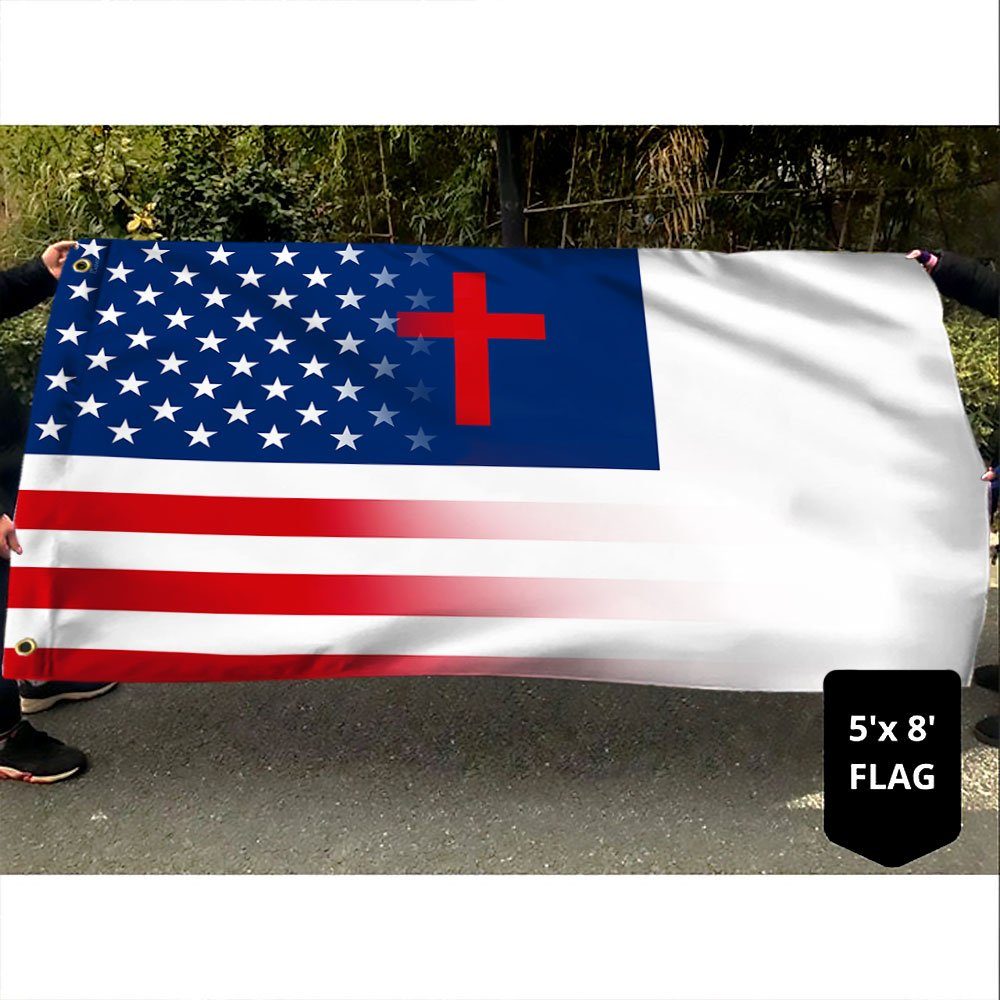 Christian Flag American Christian Grommet Flag QTR269GF Christian Flag American Christian Grommet Flag QTR269GF