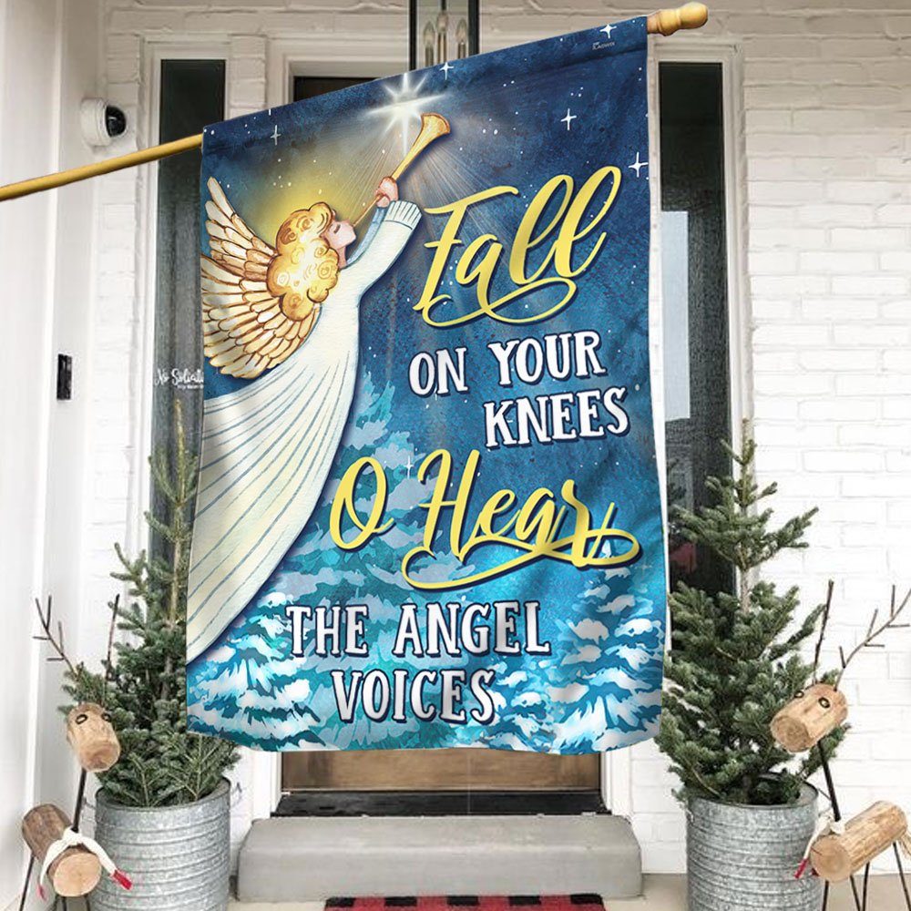 Christmas Angel Flag Fall On Your Knees O Hear The Angel Voices Flag MLN680F