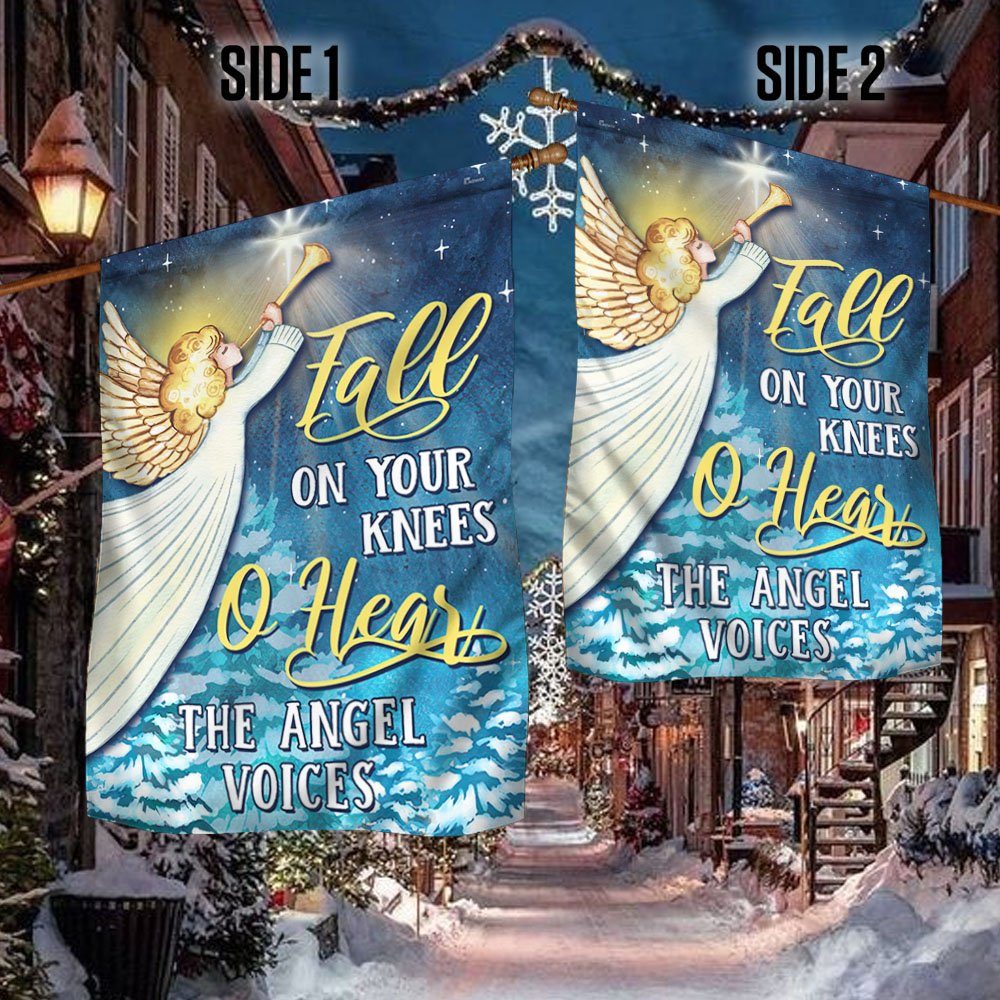 Christmas Angel Flag Fall On Your Knees O Hear The Angel Voices Flag MLN680F