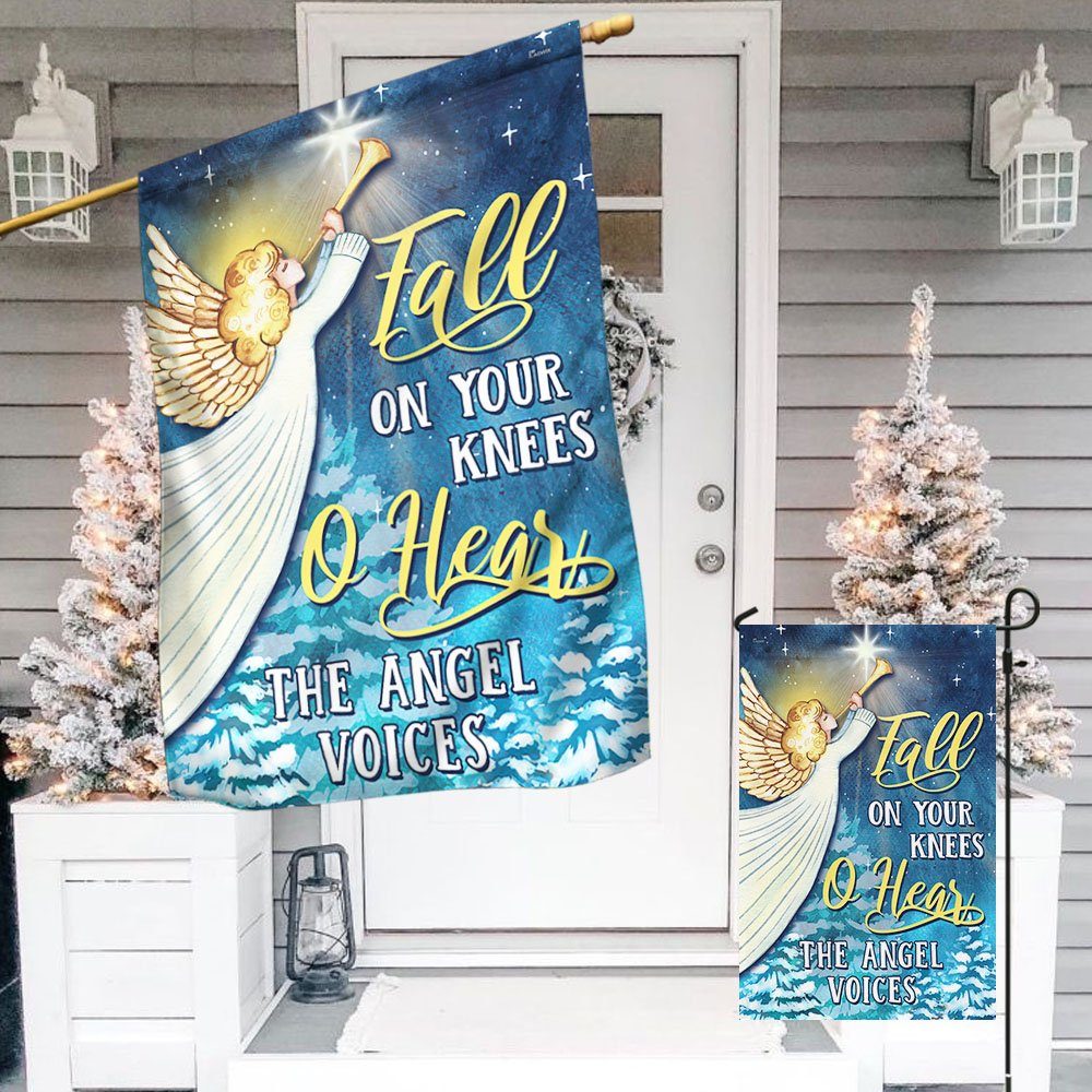 Christmas Angel Flag Fall On Your Knees O Hear The Angel Voices Flag MLN680F