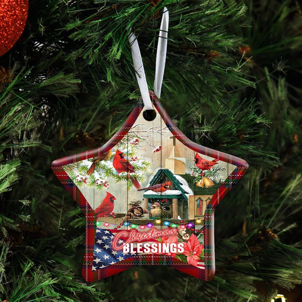 Christmas Blessings Home Ceramic Ornament