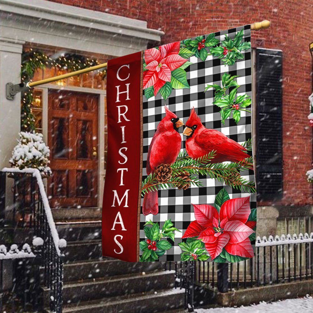 Christmas Cardinal Flag Peace Love & Joy LNT654F