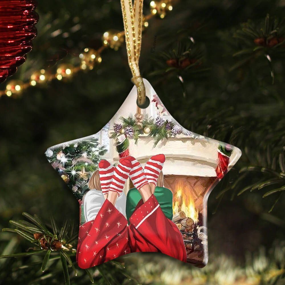 Christmas Ceramic Ornament Best Friends TTV334O