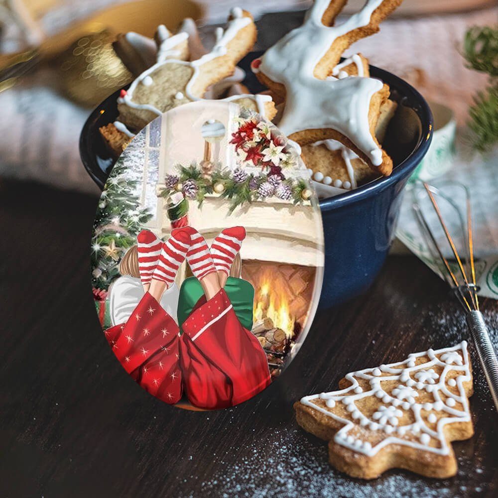 Christmas Ceramic Ornament Best Friends TTV334O