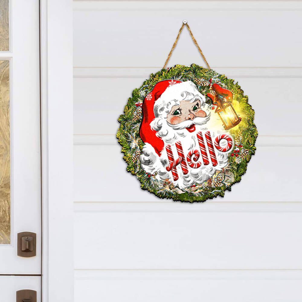 Christmas Custom Wooden Sign Hello NTB290WD