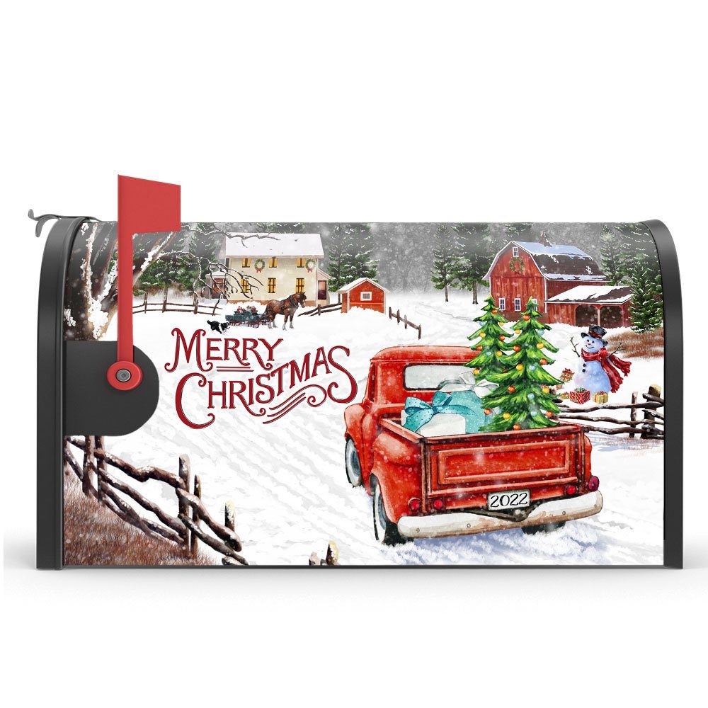 Christmas Decorations Garden Flag & Mailbox Cover PS1310MBS