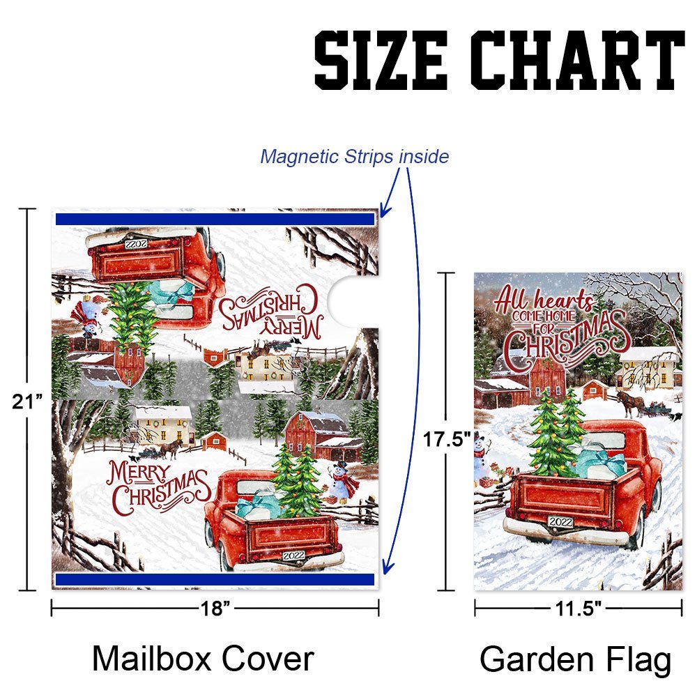 Christmas Decorations Garden Flag & Mailbox Cover PS1310MBS